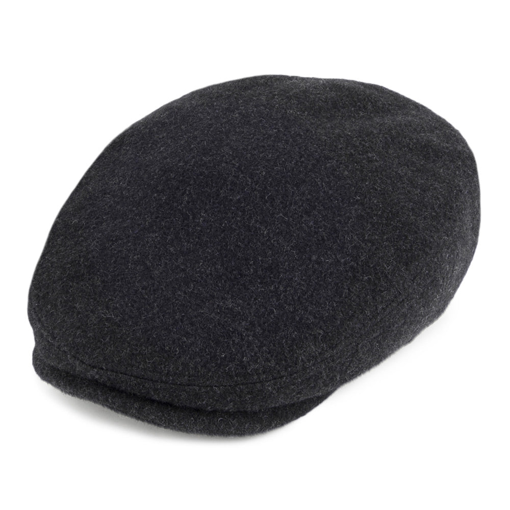 Casquette Plate en Laine et Cachemire Protège-Oreilles Kent anthracite STETSON