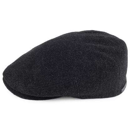 Casquette Plate en Laine et Cachemire Protège-Oreilles Kent anthracite STETSON