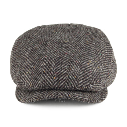 Casquette Plate en Tweed du Donegal Windsor anthracite FAILSWORTH