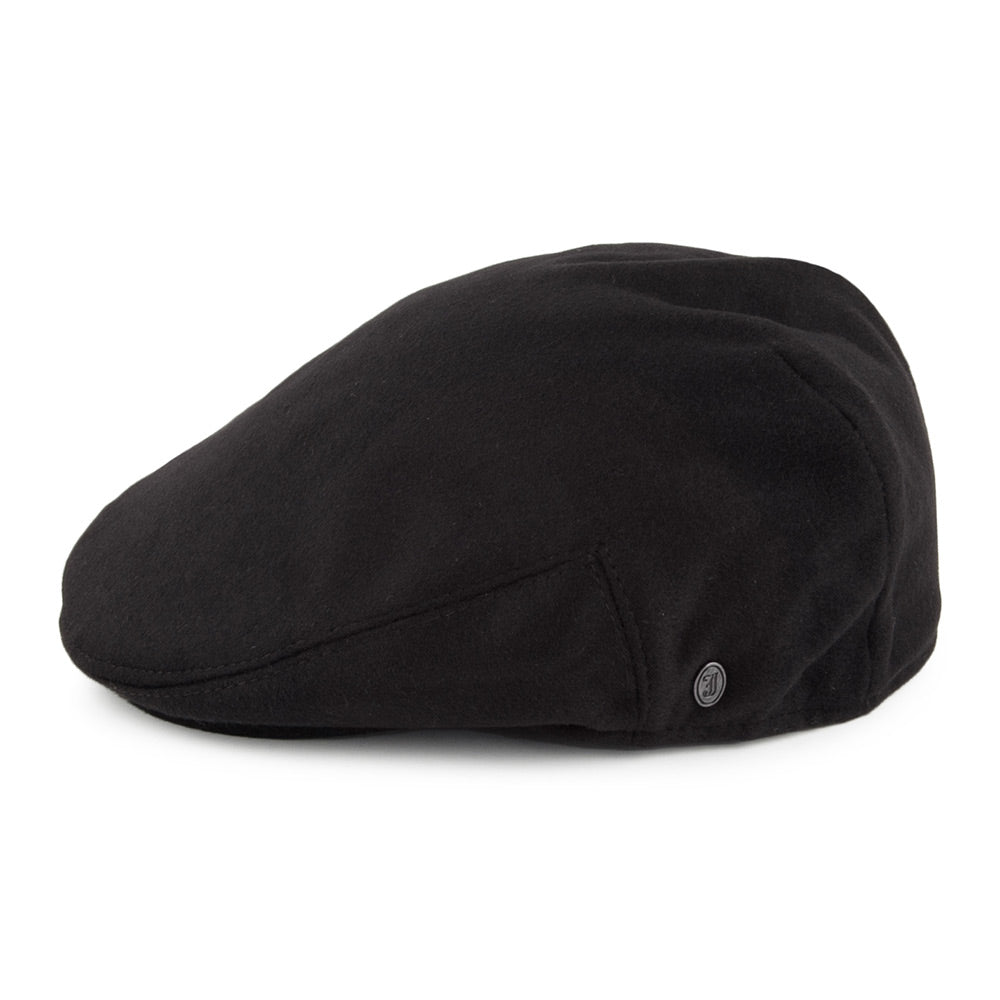 Casquette Plate en Pure Laine Harlem noir JAXON & JAMES
