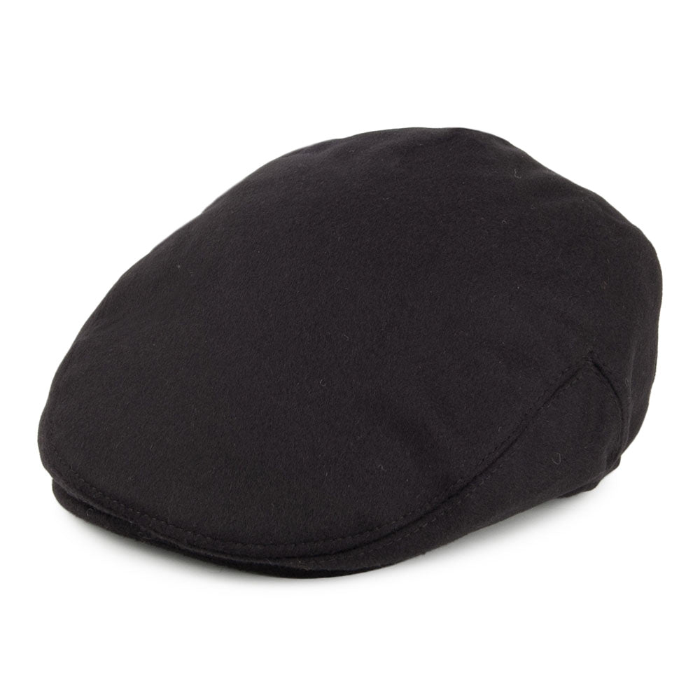 Casquette Plate en Pure Laine Harlem noir JAXON & JAMES
