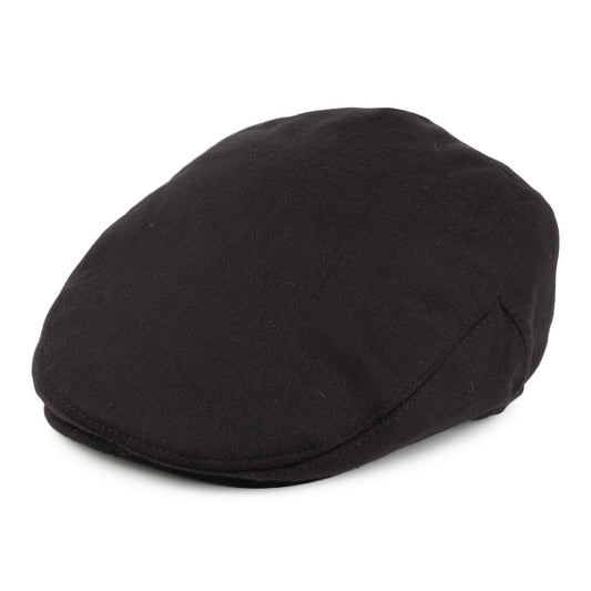Casquette Plate en Pure Laine Harlem noir JAXON & JAMES