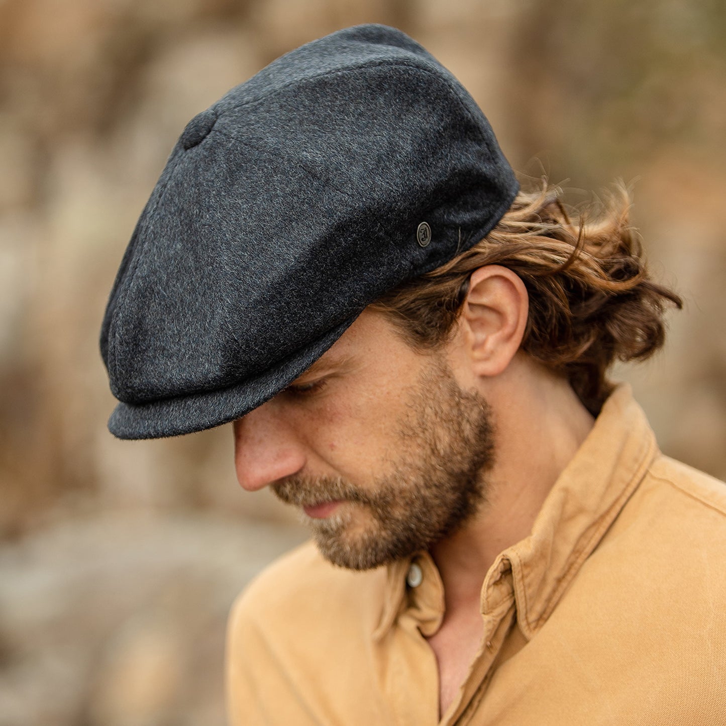 Casquette Gavroche en Pure Laine Harlem anthracite JAXON & JAMES