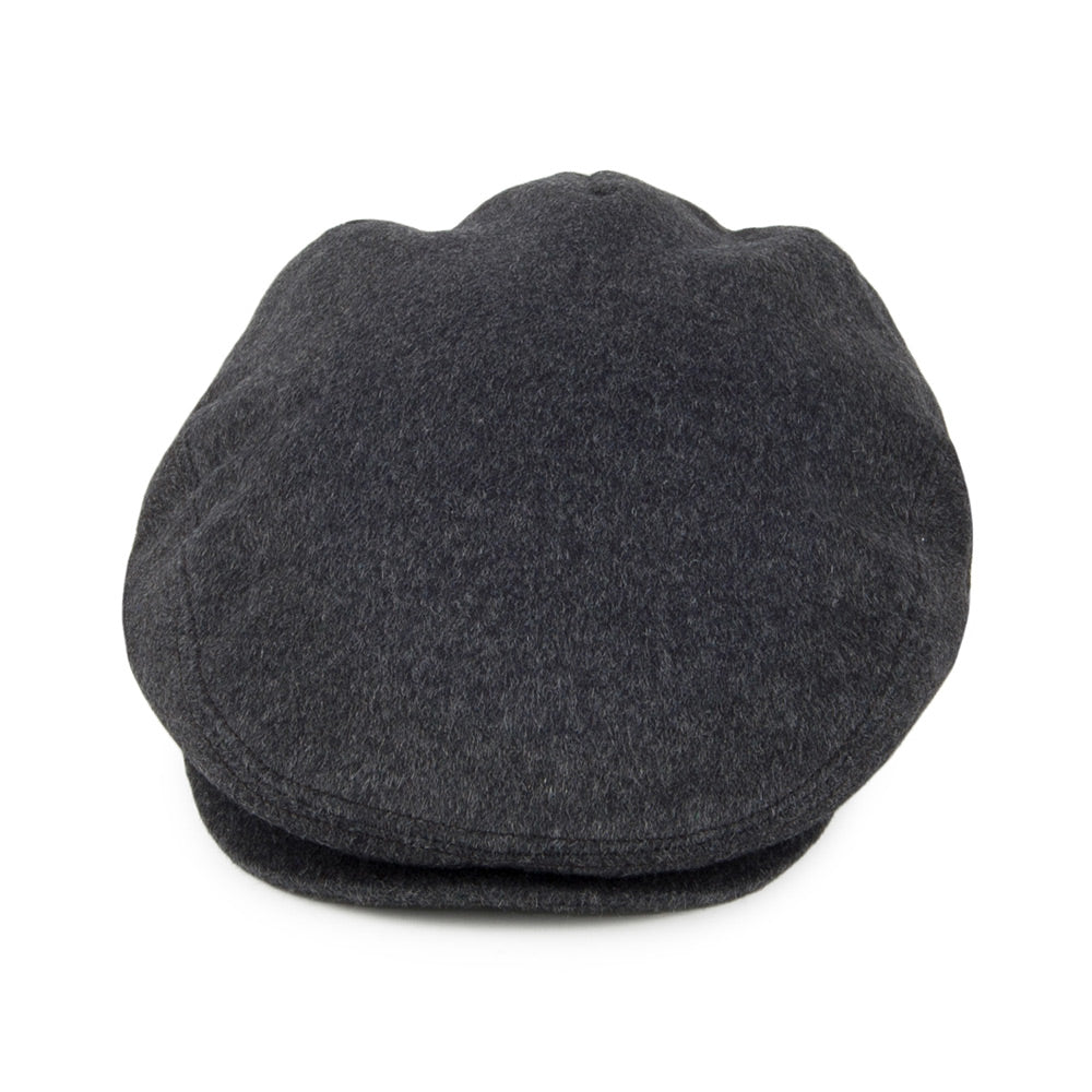 Casquette Plate en Pure Laine Harlem anthracite JAXON & JAMES