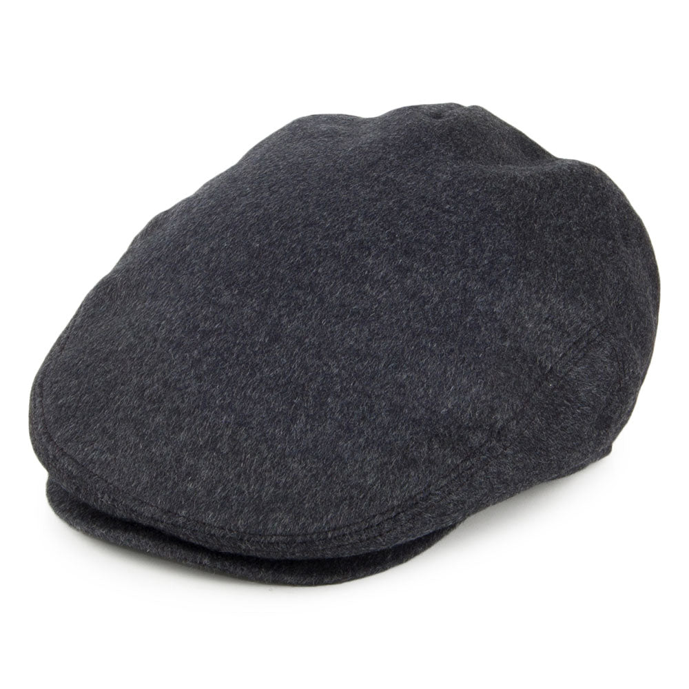 Casquette Plate en Pure Laine Harlem anthracite JAXON & JAMES