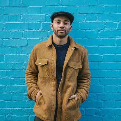 Casquette Plate en Pure Laine Harlem anthracite JAXON & JAMES