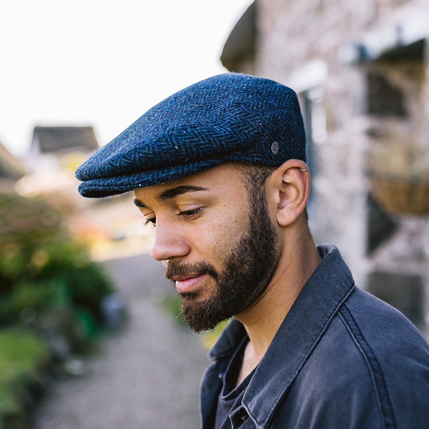 Casquette Plate Brooklyn bleu marine JAXON & JAMES