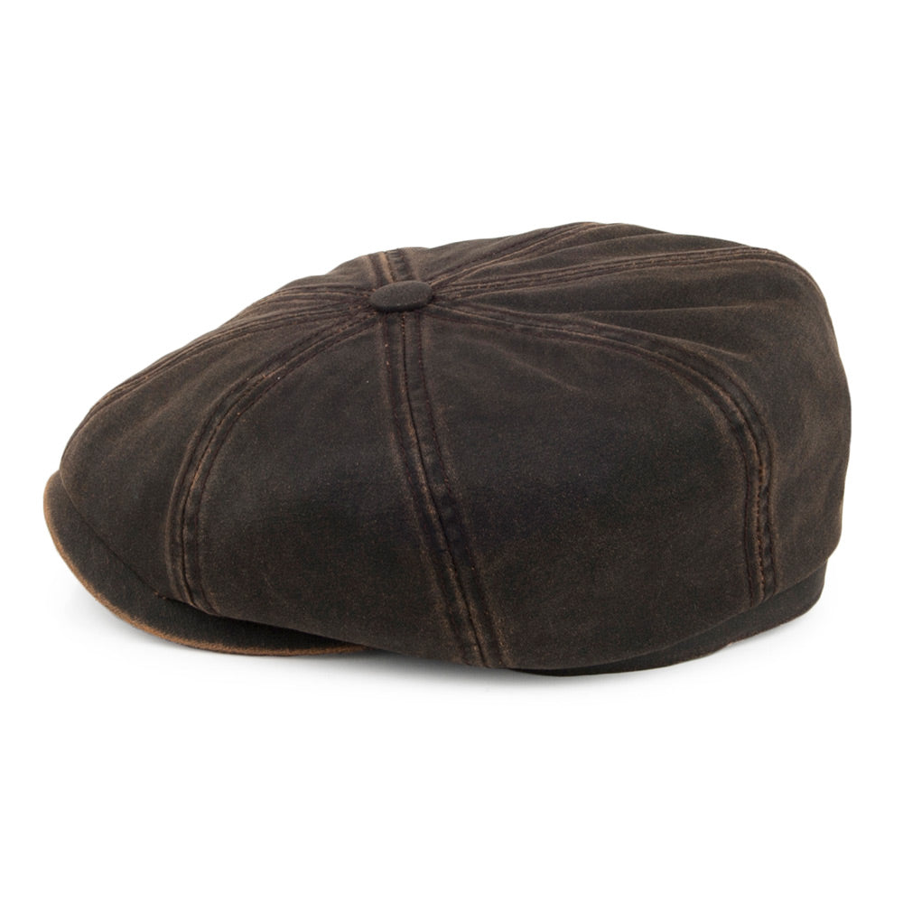 Casquette Gavroche Hydrofuge Hatteras Cope marron STETSON