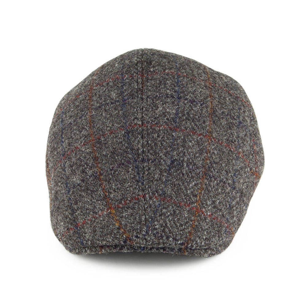 Casquette Plate Ascot en HARRIS TWEED gris CRAMBES