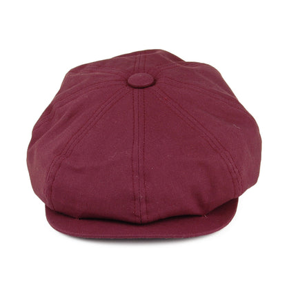 Casquette Gavroche en Lin Gatsby bordeaux DENTON