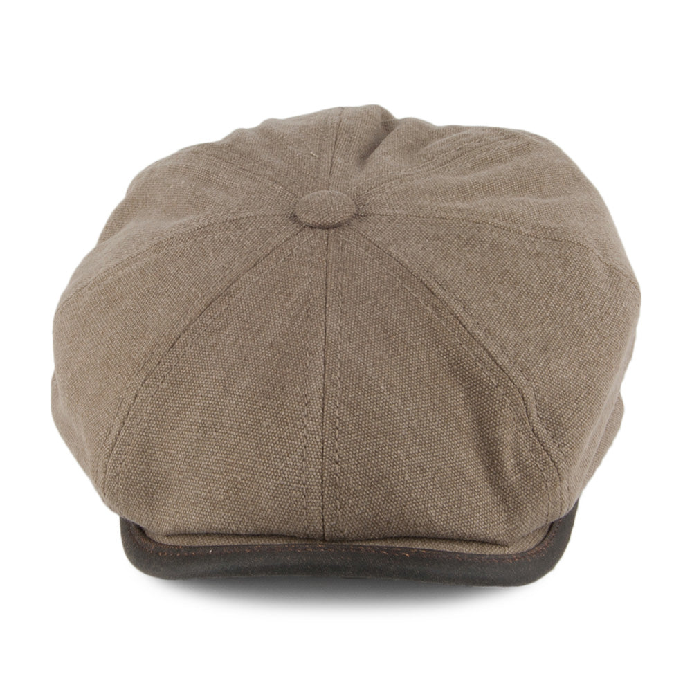 Casquette Gavroche Hiver en Toile de Coton Seward olive STETSON