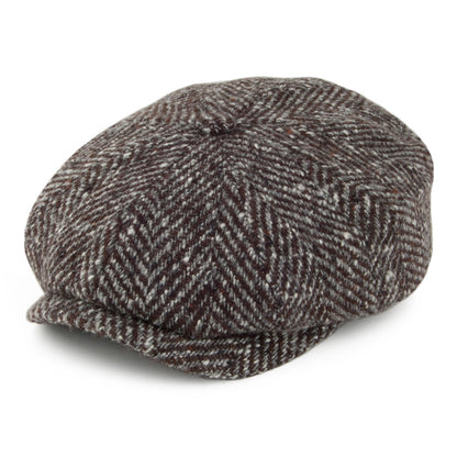 Casquette Gavroche en Laine Hatteras marron-gris STETSON