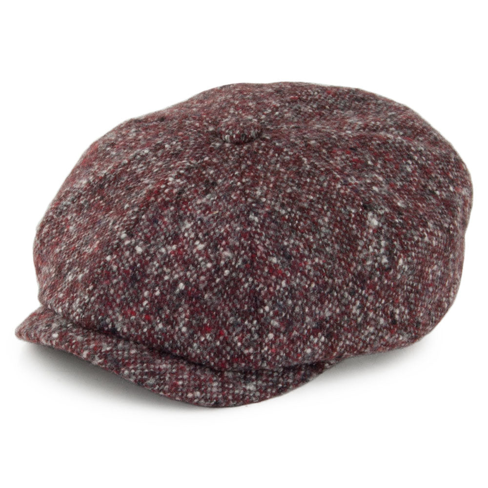 Casquette Gavroche en Tweed du Donegal Hatteras vin STETSON