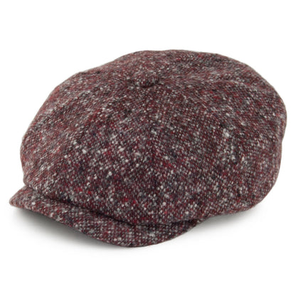 Casquette Gavroche en Tweed du Donegal Hatteras vin STETSON