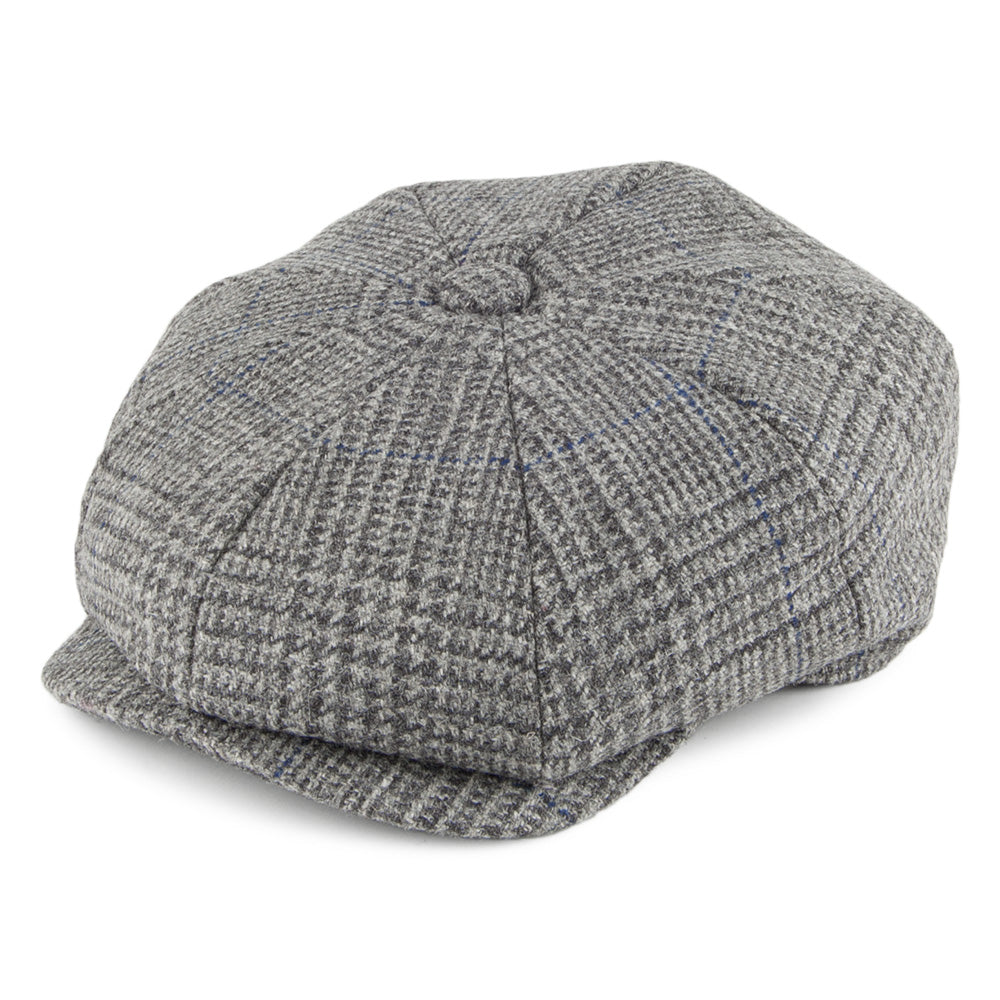 Casquette Gavroche en Tweed Country gris CHRISTYS