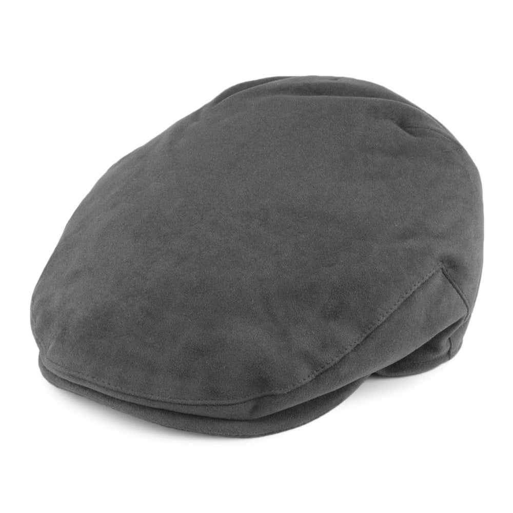 Casquette Plate en Moleskine gris CHRISTYS