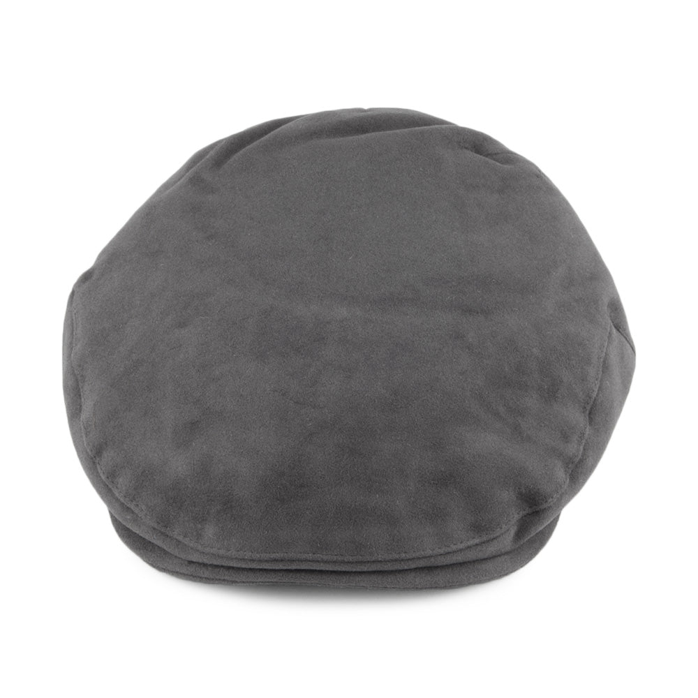Casquette Plate en Moleskine gris CHRISTYS
