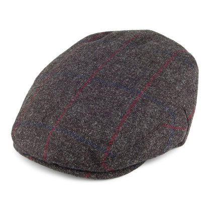 Casquette Plate en Tweed Balmoral Country anthracite CHRISTYS