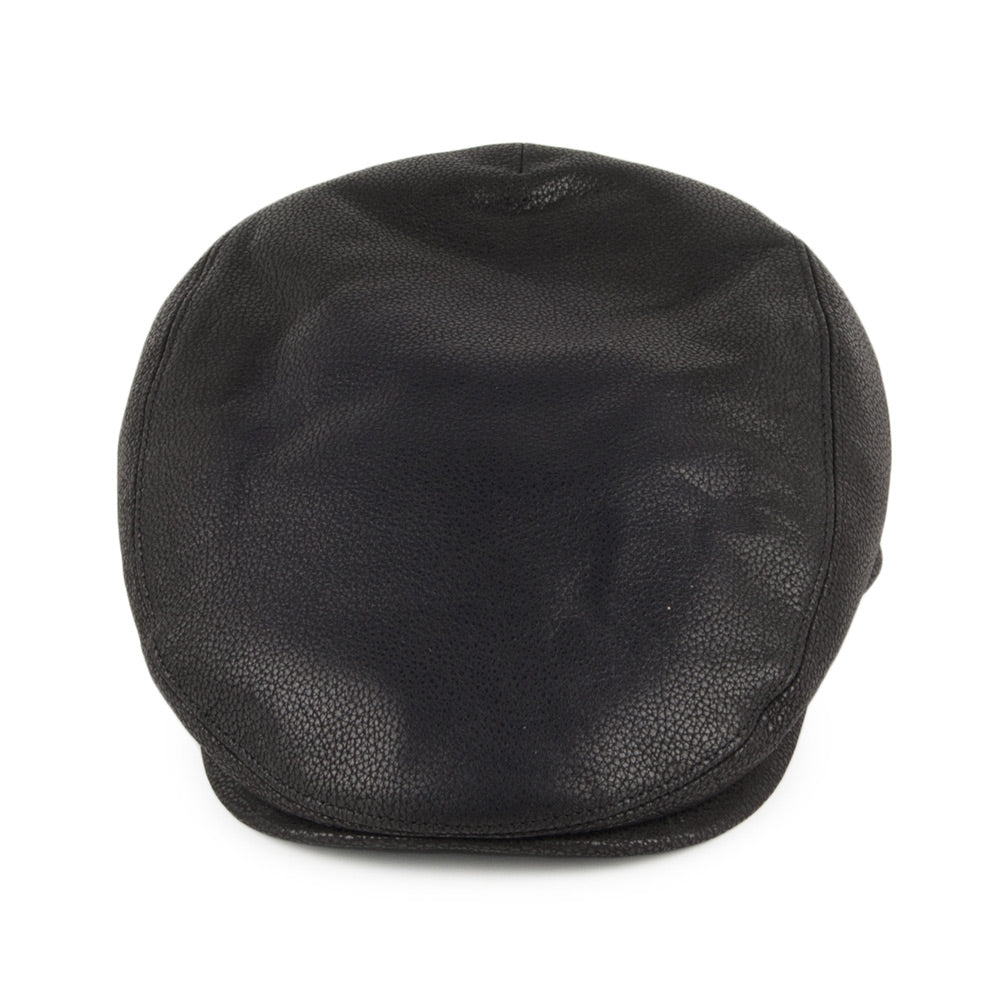 Casquette Plate en Cuir Deep Fit noir CITY SPORT
