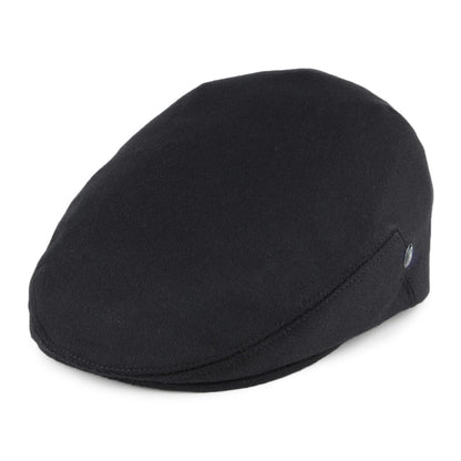 Casquette Plate en Pur Cachemire noir CITY SPORT