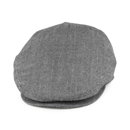 Casquette Plate à Chevrons en Pure Laine noir-ivoire JAXON & JAMES