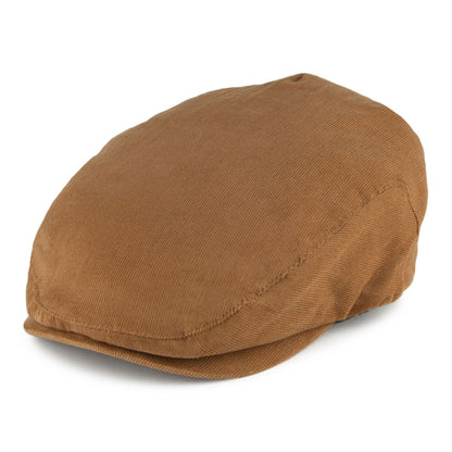 Casquette Plate en Velours Côtelé Hooligan beige sable BRIXTON