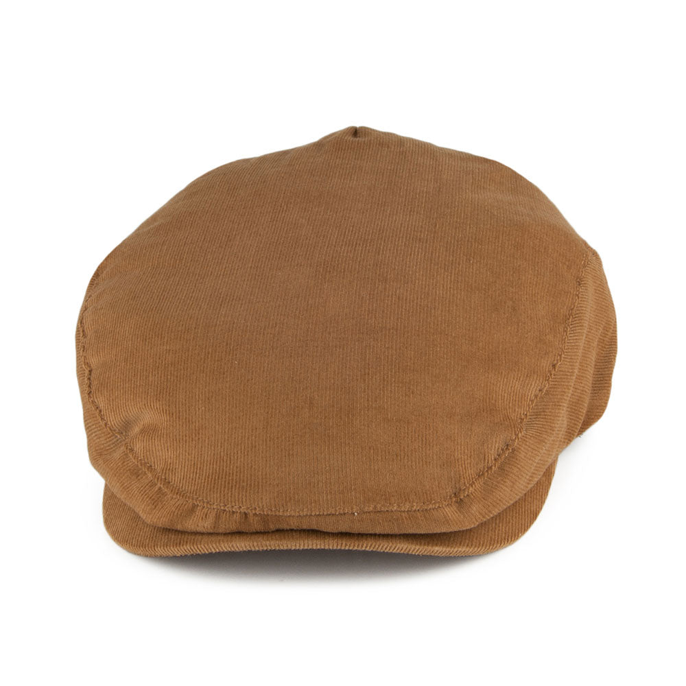 Casquette Plate en Velours Côtelé Hooligan beige sable BRIXTON