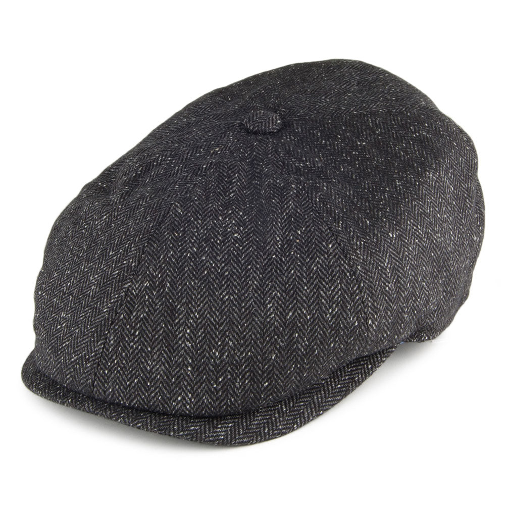 Casquette Gavroche en Soie Mélangée Hudson noir FAILSWORTH