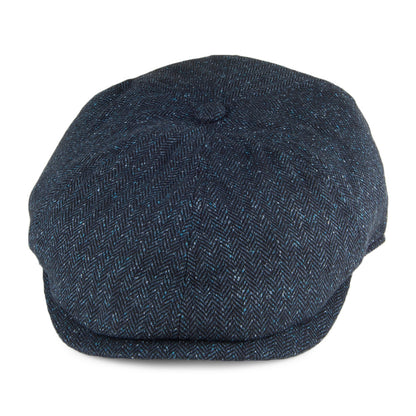 Casquette Gavroche en Soie Mélangée Hudson bleu FAILSWORTH
