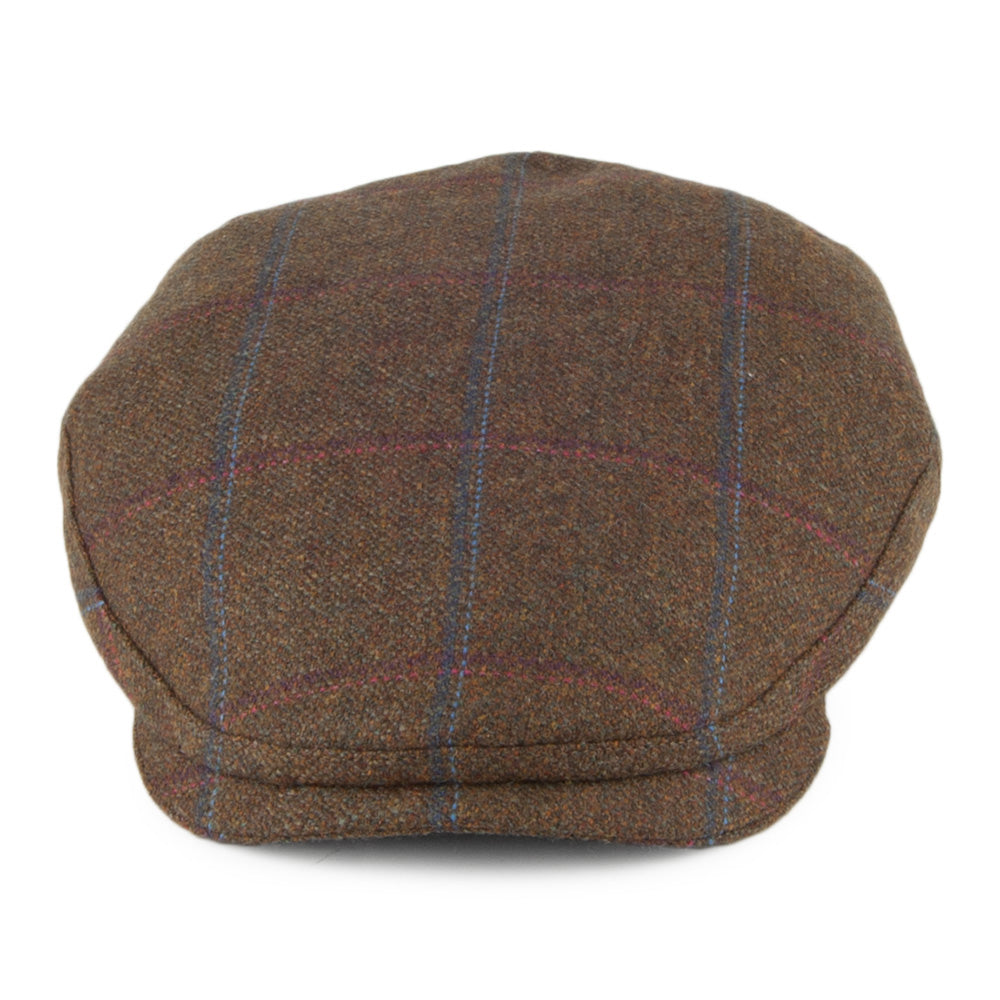 Casquette Plate à Carreaux Ludlow vert OLNEY