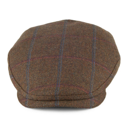 Casquette Plate à Carreaux Ludlow vert OLNEY