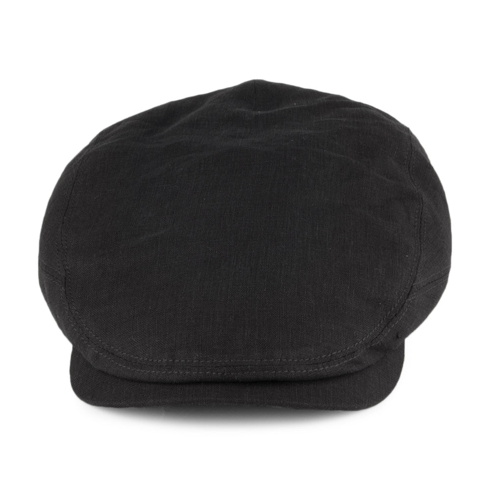 Casquette Plate en Lin Driver noir STETSON
