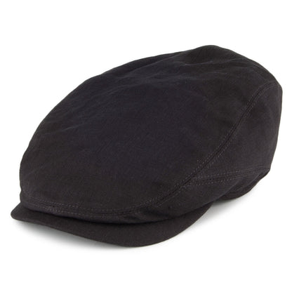 Casquette Plate en Lin Driver noir STETSON