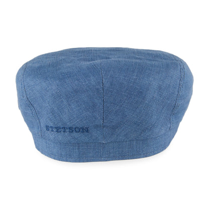 Casquette Plate en Lin Driver denim STETSON