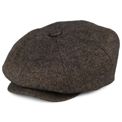 Casquette Gavroche à Chevrons Beech noir-marron BAILEY