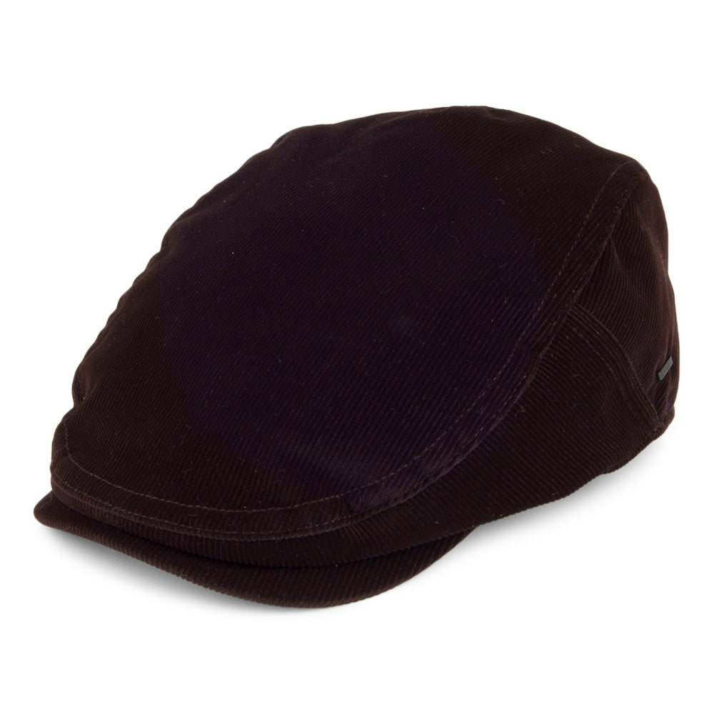 Casquette Plate en Velours Côtelé Anthem chocolat BAILEY