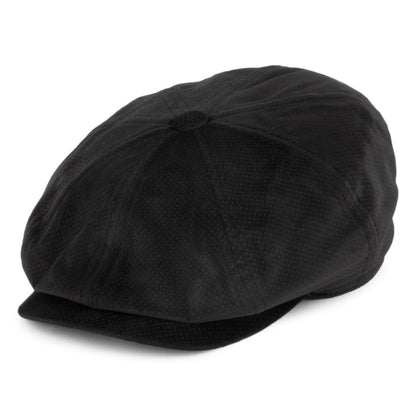 Casquette Gavroche en Velours Wyman noir BAILEY