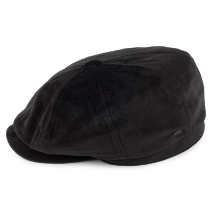 Casquette Gavroche en Velours Wyman noir BAILEY