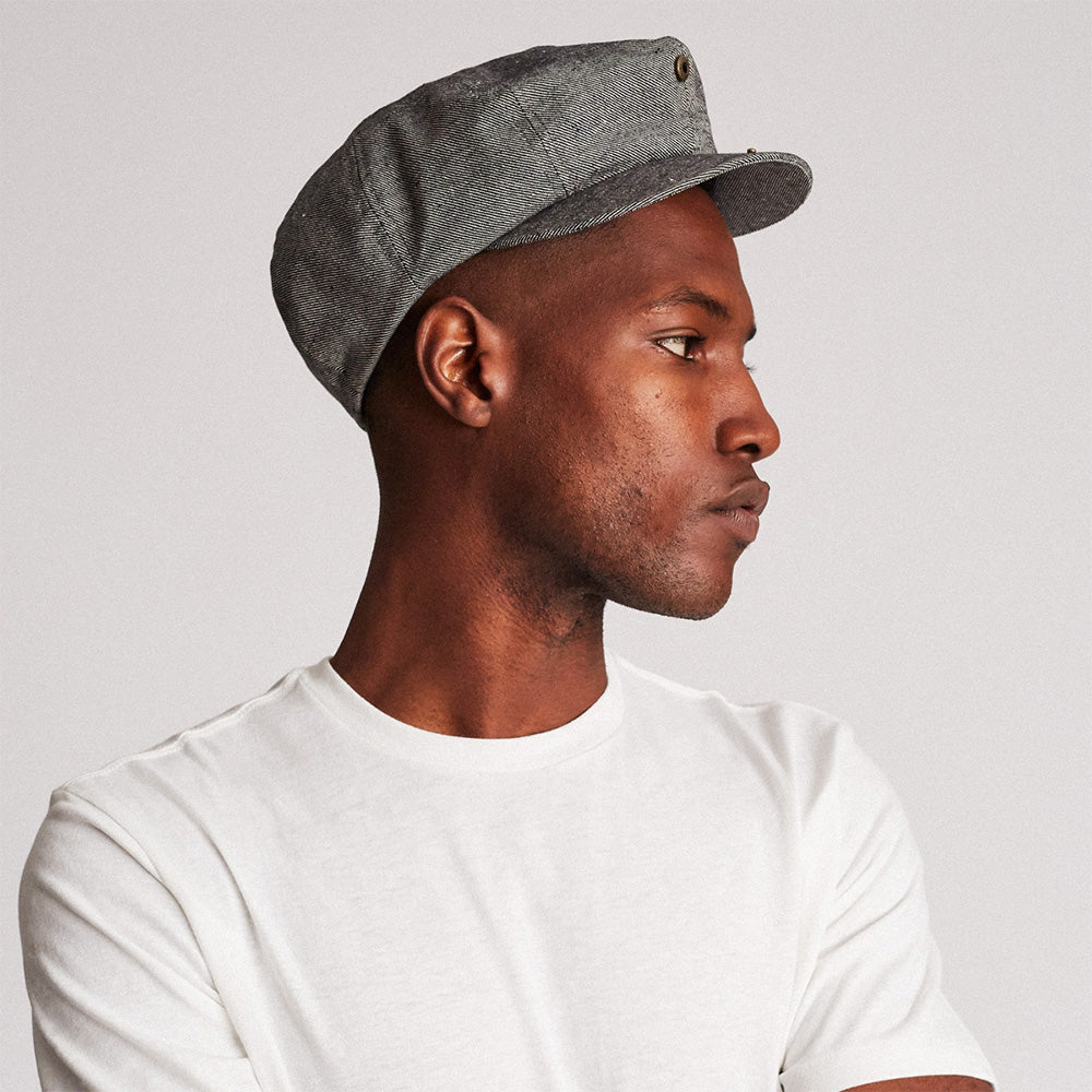 Casquette Gavroche Brood bleu jean BRIXTON
