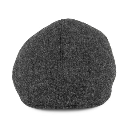 Casquette Plate Ascot en HARRIS TWEED anthracite CRAMBES