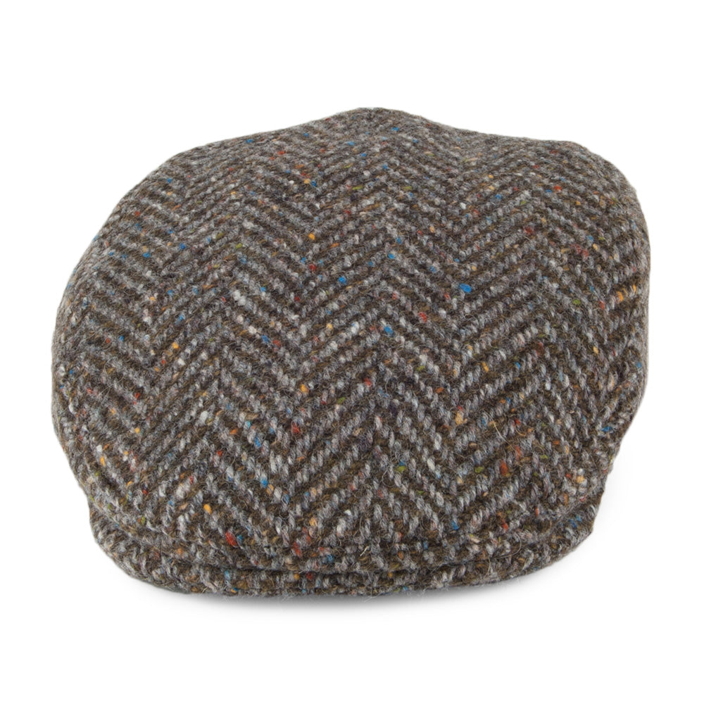 Casquette Plate en Tweed du Donegal Longford tourbe FAILSWORTH