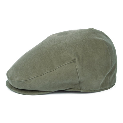 Casquette Plate en Moleskine Imperméable sauge clair FAILSWORTH