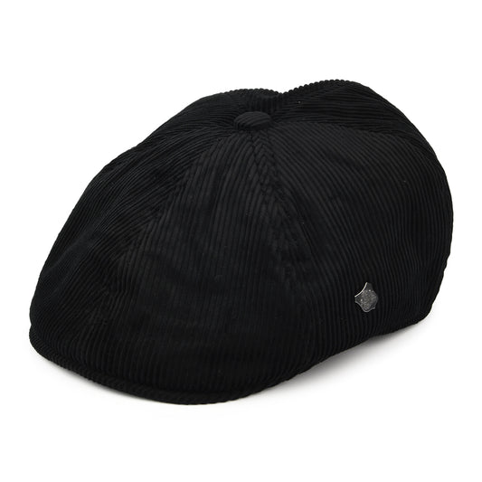 Casquette Gavroche en Velours Côtelé Hudson noir FAILSWORTH
