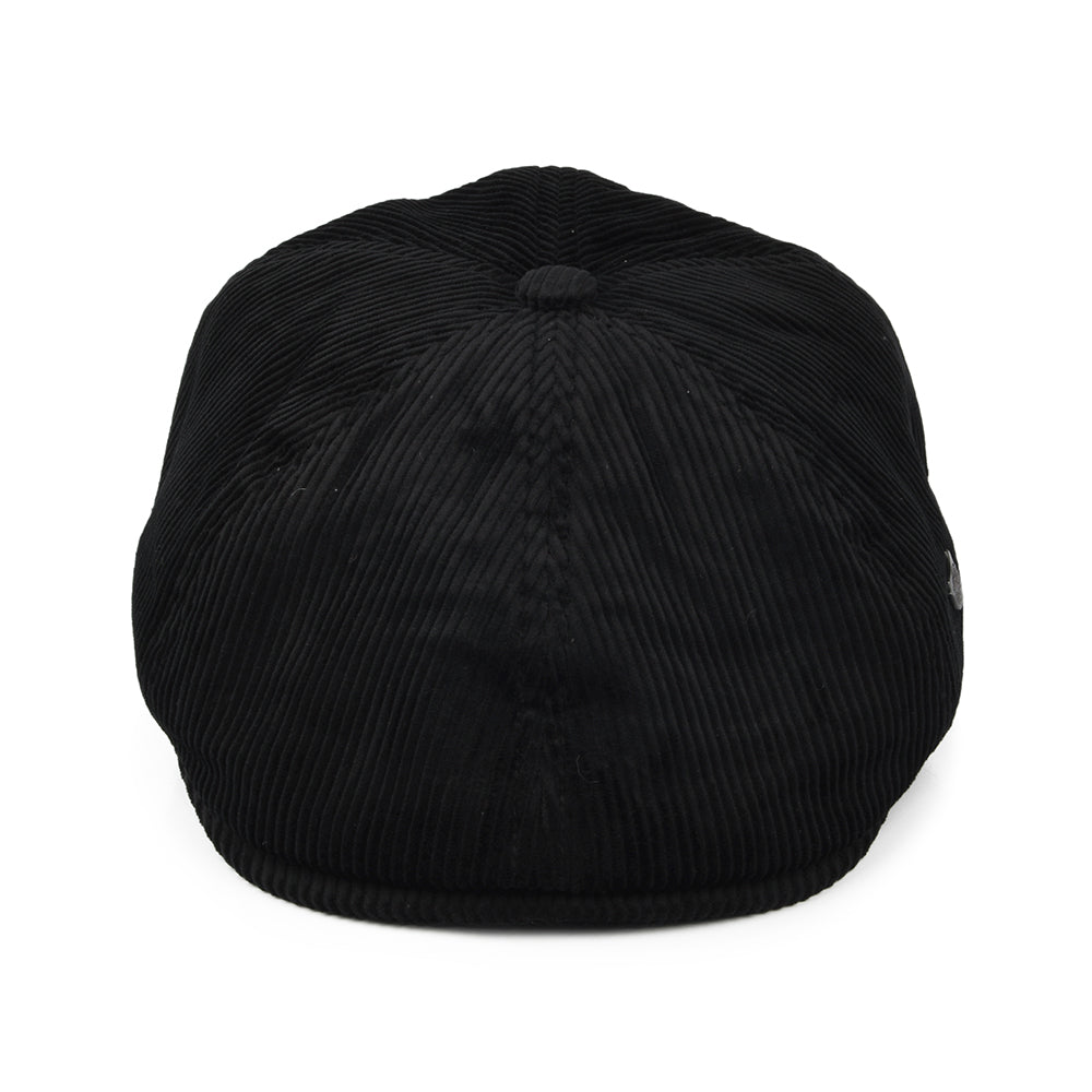 Casquette Gavroche en Velours Côtelé Hudson noir FAILSWORTH
