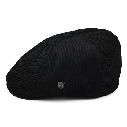Casquette Gavroche en Velours Côtelé Hudson noir FAILSWORTH