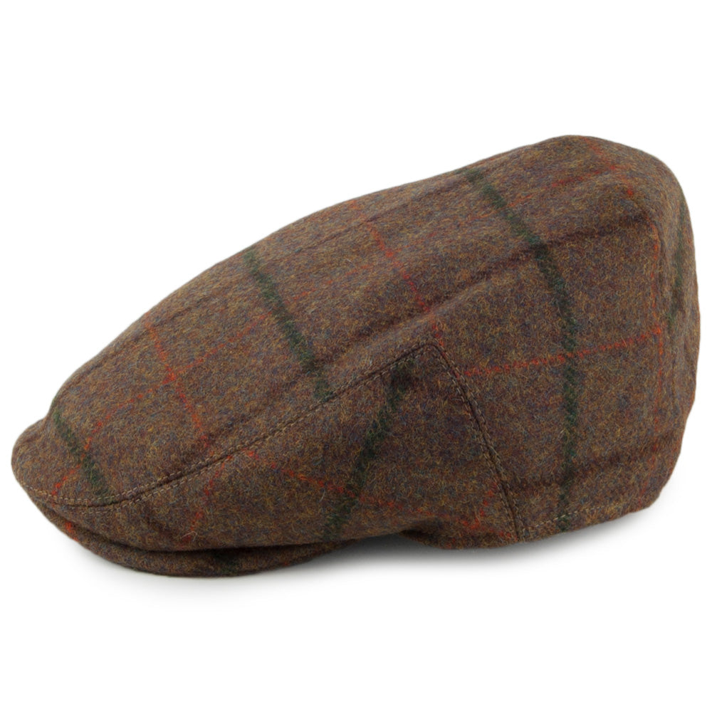 Casquette Plate Hydrofuge à Carreaux Gamekeeper beige sable FAILSWORTH