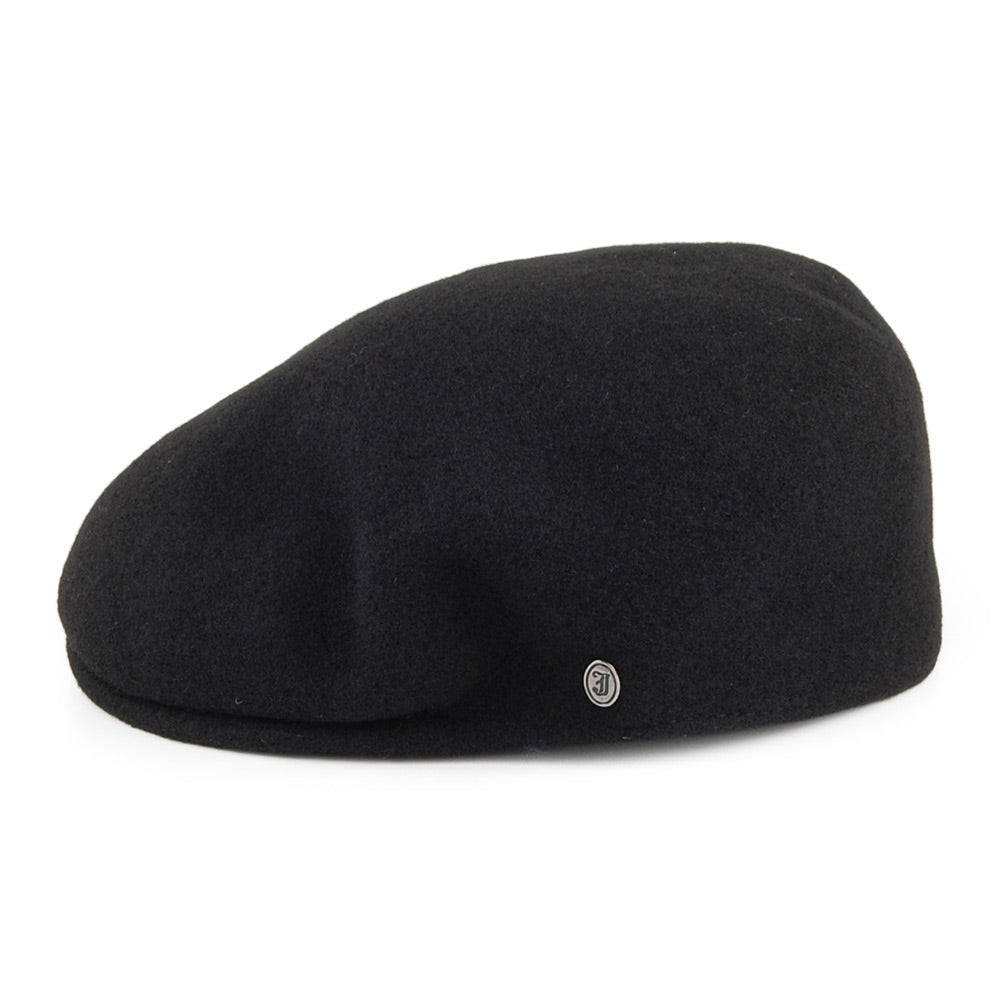 Casquette Plate en Laine Classic noir JAXON & JAMES
