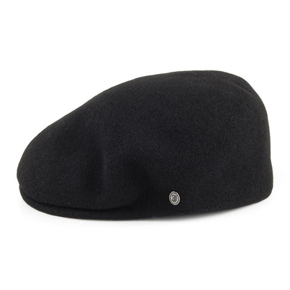 Casquette Plate en Laine Classic noir JAXON & JAMES