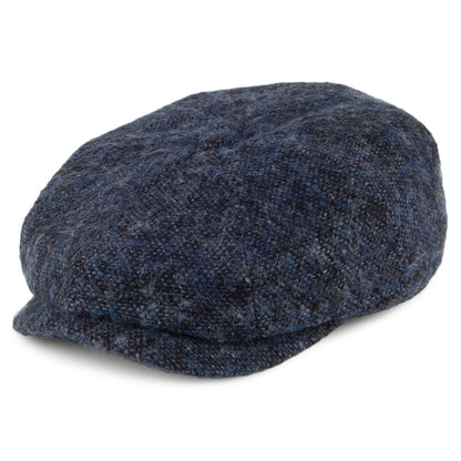 Casquette Gavroche en Tweed du Donegal Hatteras bleu STETSON