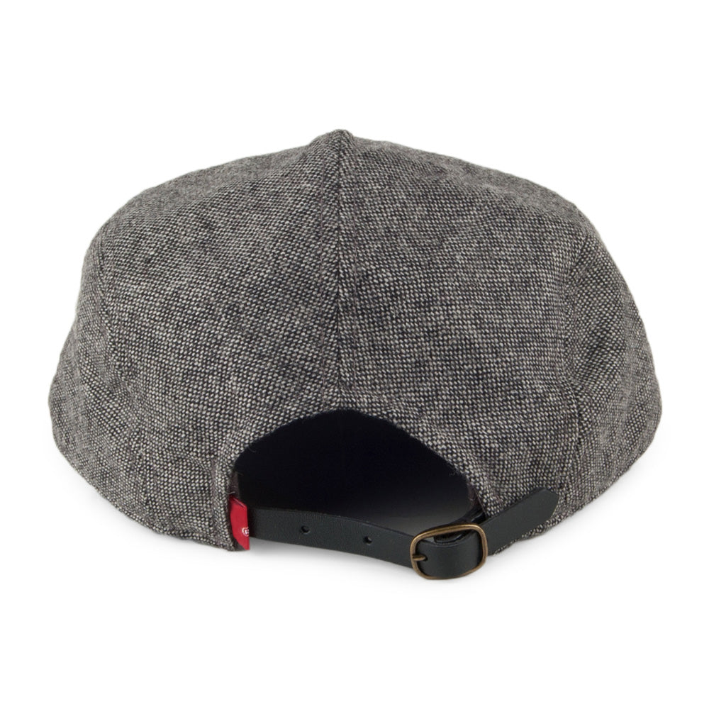 Casquette Plate en Tweed avec Étiquette Vierge Driver gris LEVI'S